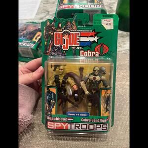 G.I. Joe vs. Cobra Beachhead vs Cobra Sand V SPY Troops 2003 Hasbro 3 3/4 in NEW